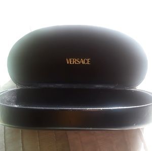 Authentic black Versace glasses case